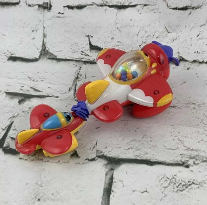 Avion de jucărie, Fisher Price, Plastic, Rollin Tug & Rumble Airplane