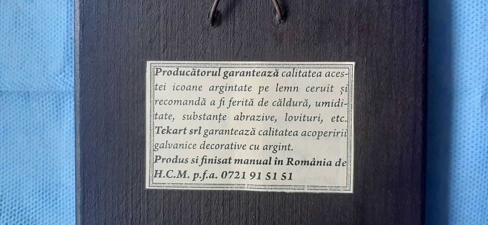 2 Icoane bizantine, manual, certificat autenticitate, Romania, Grecia