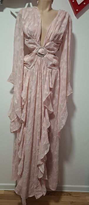 Rochie lungă roz