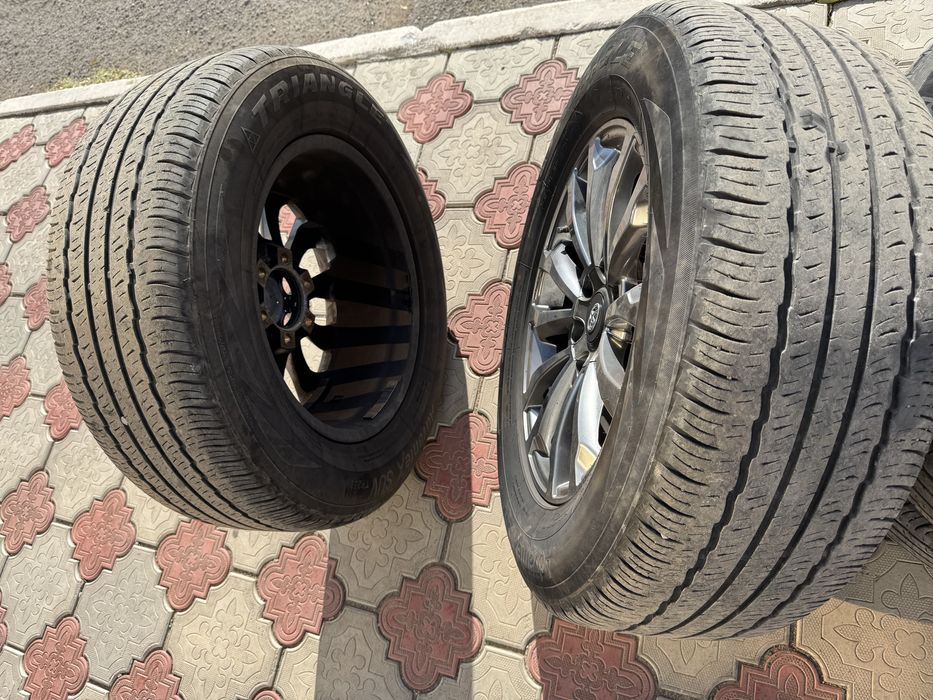 Диски с шинами R18 на прадо