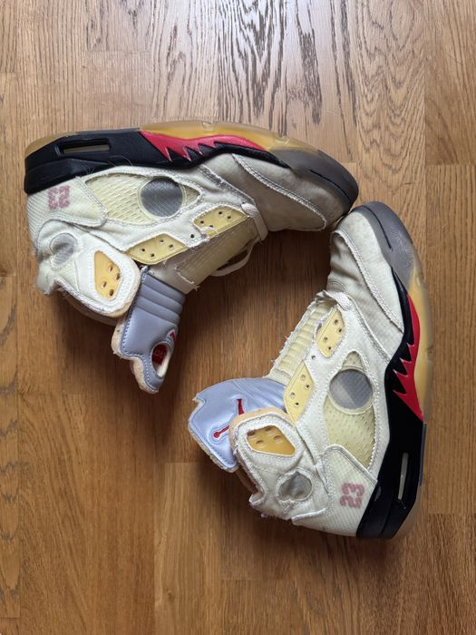 Air Jordan 5 off white sail