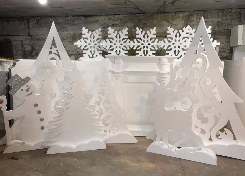 Декорации Для праздника из пенопласта