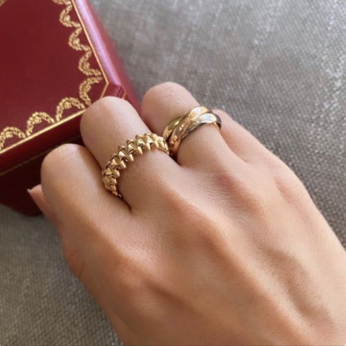 Золотое Кольцо Клеш Картье