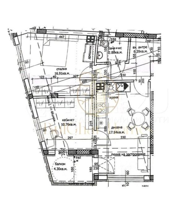 Продажба 3-стаен гр. Варна 86m²