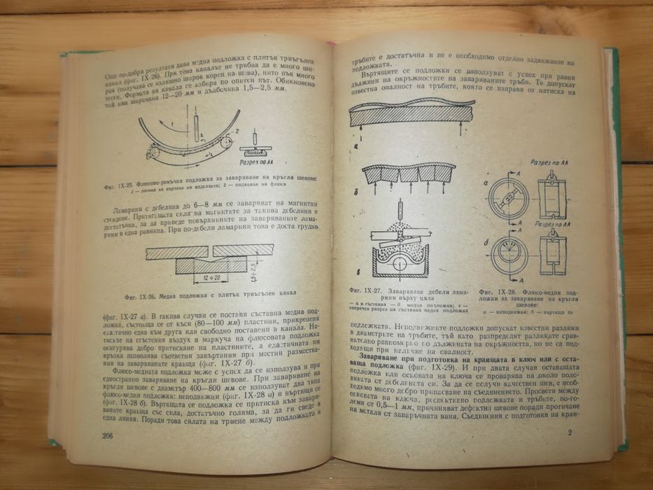 Специална технология за електрозаварчици и газозаварчици.