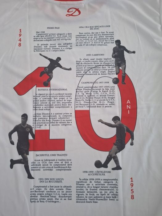 Tricou de colectie Dinamo, pentru suporteri sau colectionari.