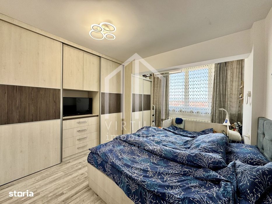 Apartament cu 3 camere, 75mp utili+3 balcoane, etaj 5/5, bloc cu lift