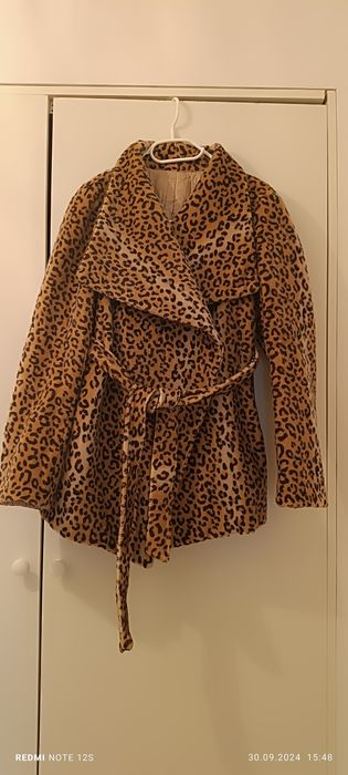 Palton/jacheta geaca leopard animal print masura S 34-36