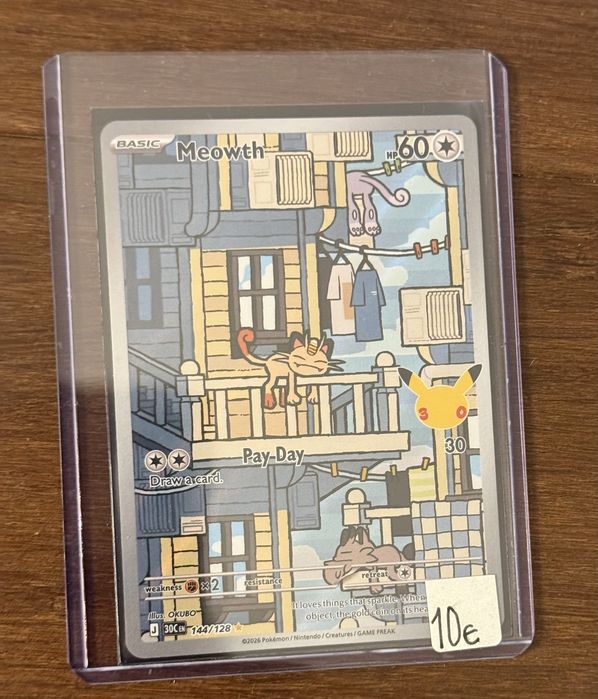 Meowth collection  Pokemon 30th anniversary TCG