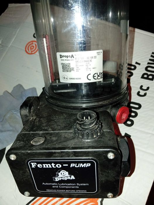 Pompă Vaselină Centralizată DropsA Femto LC 24V – Nouă (Cu Senzor)