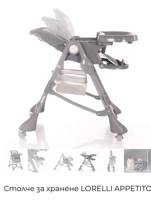 Бебешко столче за хранене.
