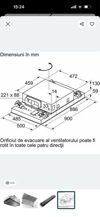Hotă incorporabilă BOSCH