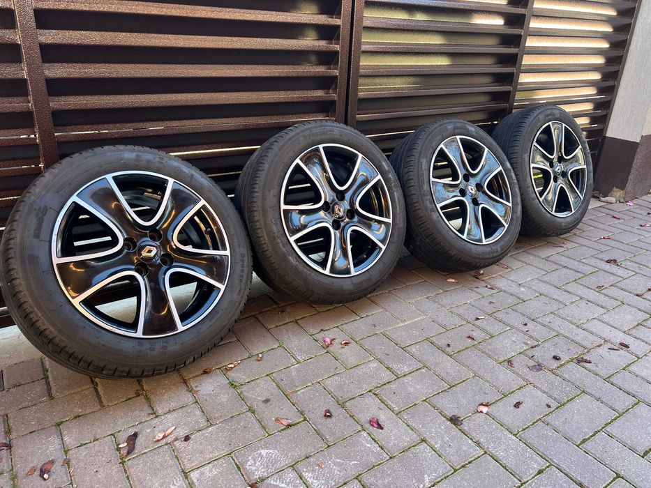 Jante Aliaj originale Renault Clio # 195 55 16 # Cauciucuri De vara ca noi # Dot 2025 #