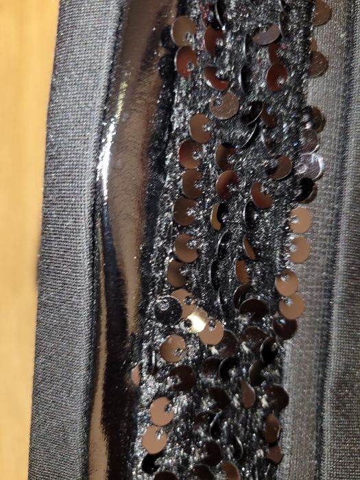 Черен клин панталон Lucy