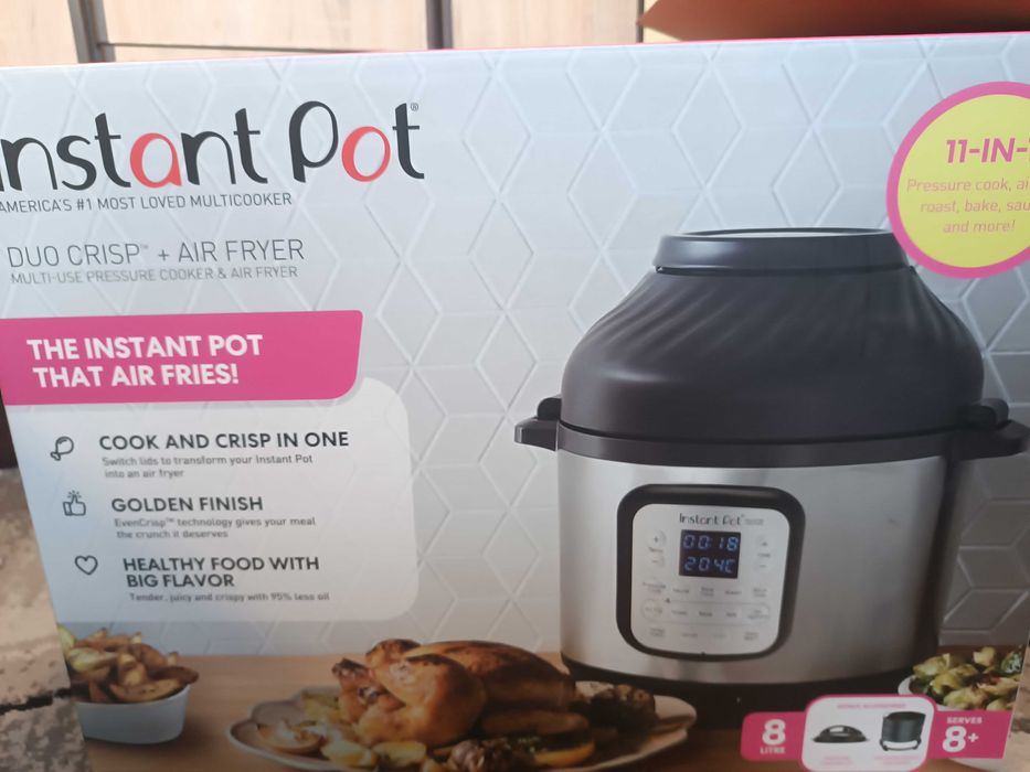 Комбиниран мултикукър с еър фрайър, Instant Pot, DUO CRISP , 8 литра