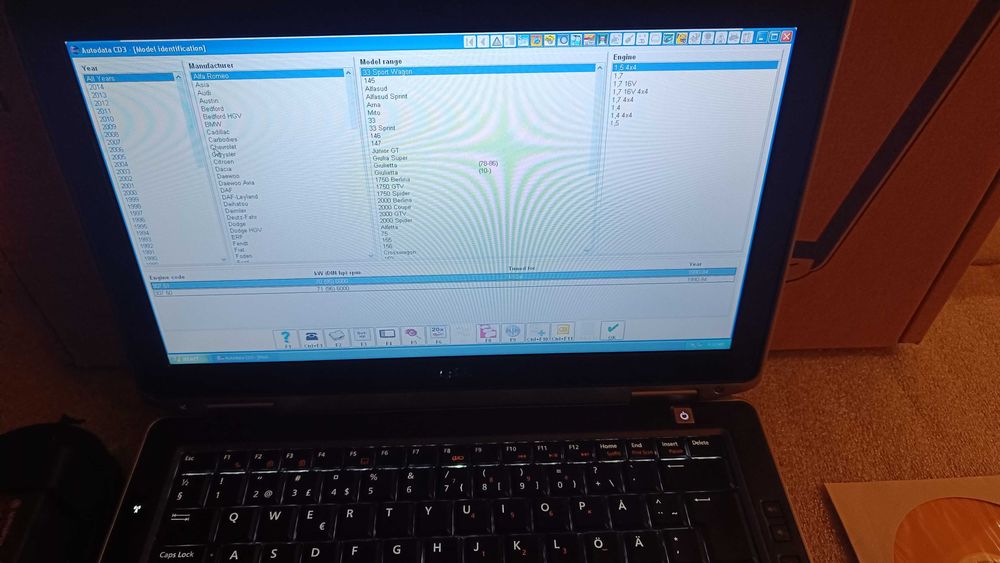 Комплект aвтодиагностика и лаптоп DELL