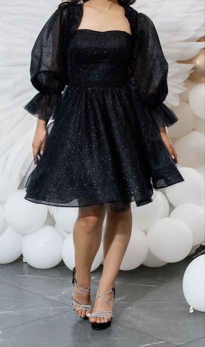 Rochie Neagră Elegantă – Purtată o Singură Dată, ca Nouă!