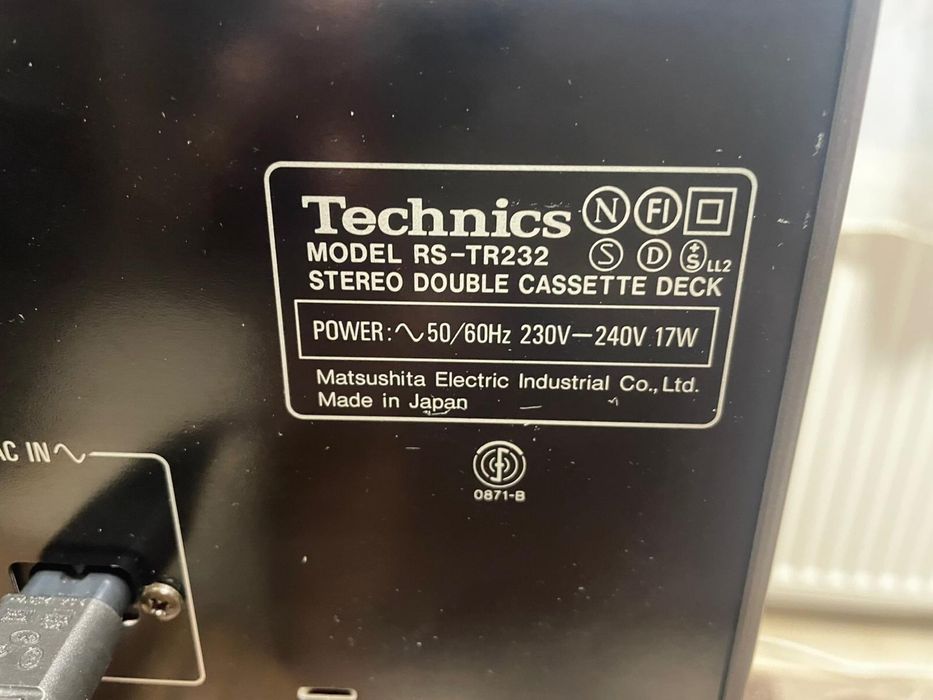 Technics RS-TR232 Double Cassette Deck