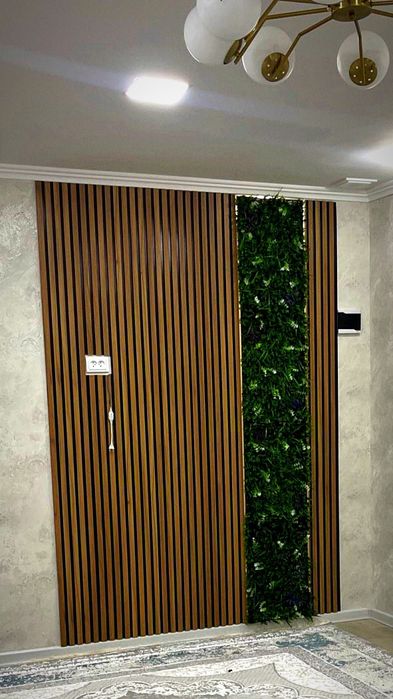 Акция мдф декор мдф панель мдф рейка MDF dekor акупанел орех reception