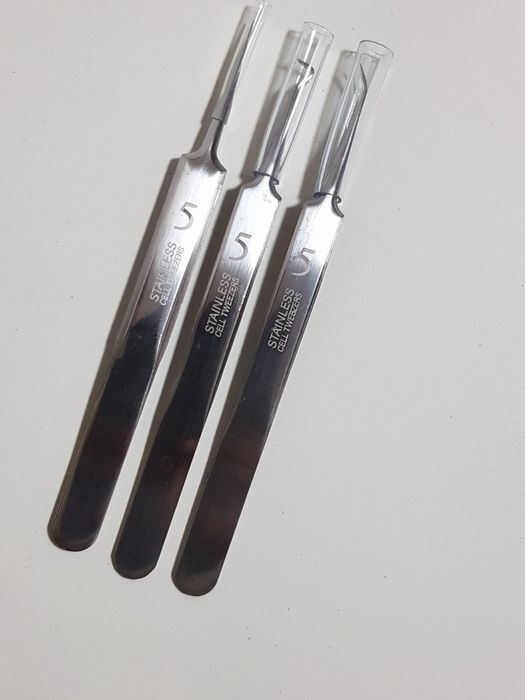1 брой прецизни пинсети #5, козметика, неръждаема стомана, качествена