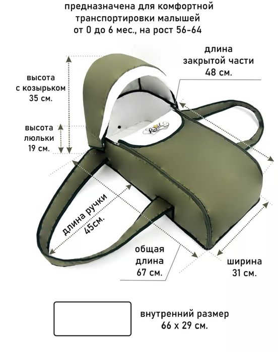 Сумка - переноска для новорожденных