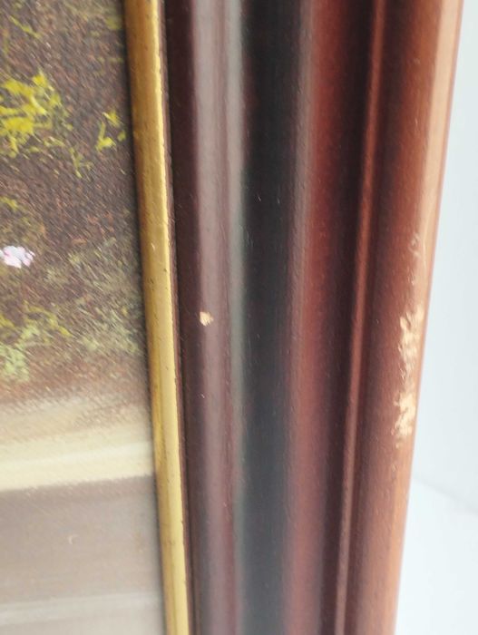 маслена картина подписана и рамкирана  размери 58 /48 см.