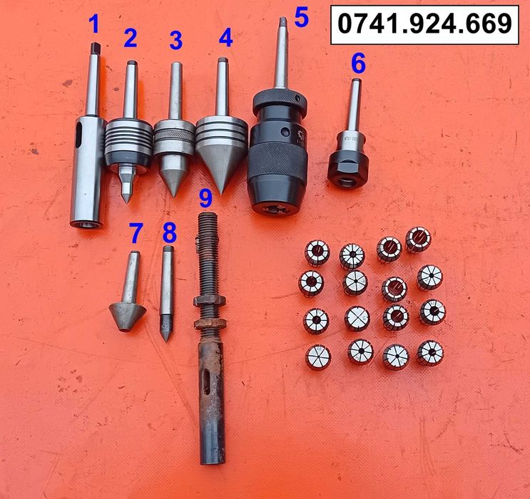 B119 Varf rotativ fix ciuperca mandrina con morse CM MK 1