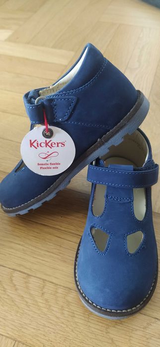 Детски обувки Kickers от естествена кожа