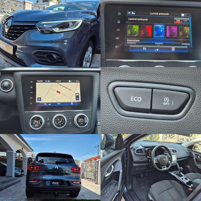 Renault/Kadjar/Benzina/Led/Navi/6+1 viteze/Model 2022/Keyless Goo/Entry/Euro6/Dublu Climatronic/140 Cp/