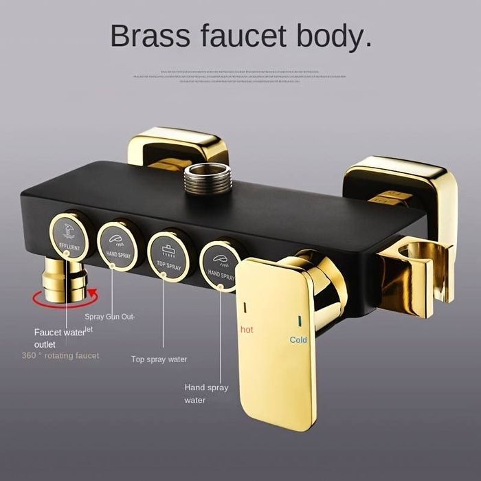 Dus multifuncțional design black & gold