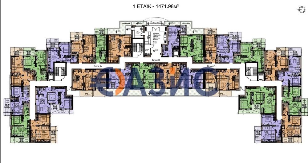 Продава се Едностаен апартамент в с. Равда, Област Бургас - 37 кв.м за 1488 €/кв.м - Снимка #13