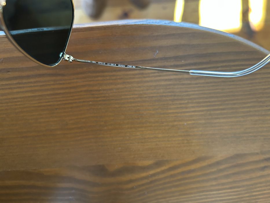 Оригинални очила RayBan нови златна рамка със зелени стъкла