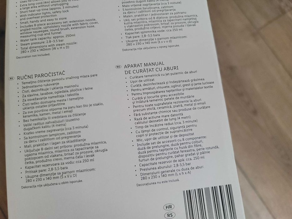 Aparat manual de curatat cu aburi SilverCrest - Folosit o singura data