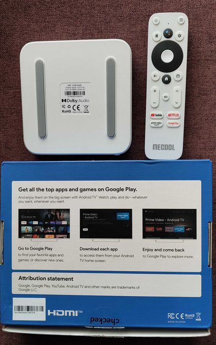 IP Tv Box Mecool KM2, Тв Бокс нов, с инсталирани Тв програми