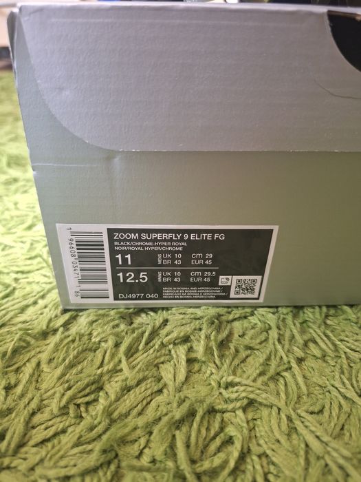 Бутонки nike mercurial superfly 9 45