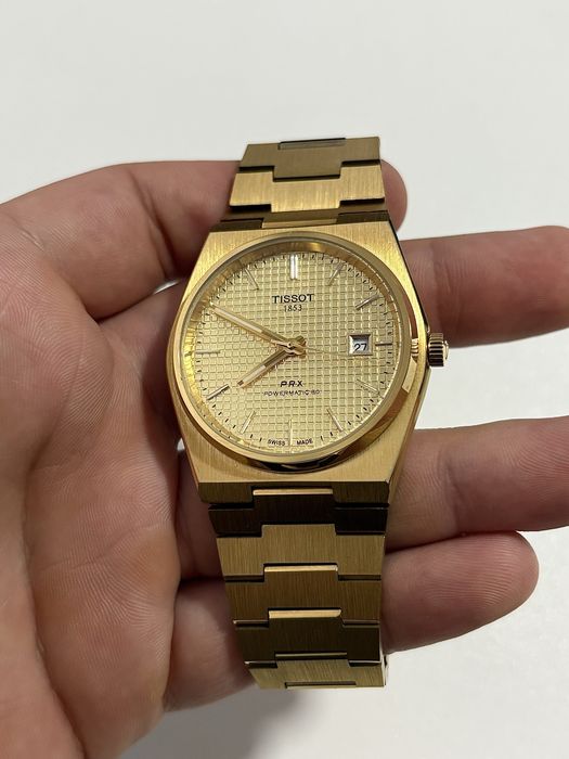 Tissot PRX Powermatic 80 Gold T137.407.33.021.00 Factură Irisimo Full Set