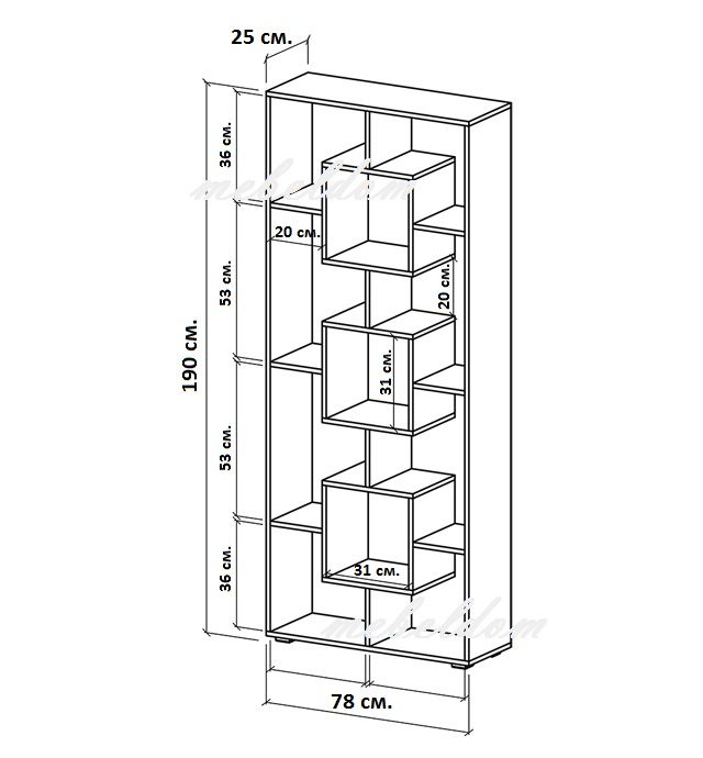 Етажерка,стелаж,библиотека(код-0533)