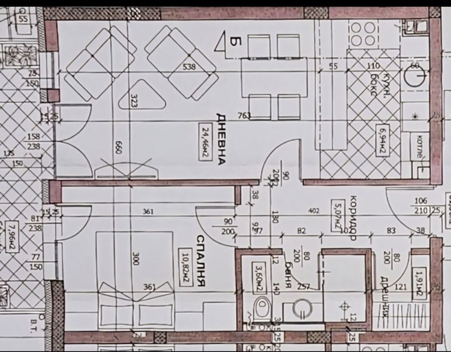 Продава се Двустаен апартамент в Костинброд - 68 кв.м за 1500 €/кв.м - Снимка #1