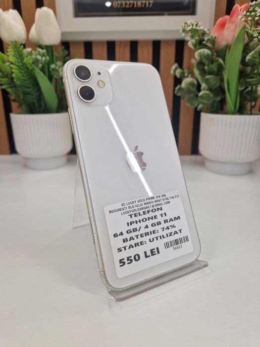 Iphone 11 64GB / 4GB RAM 74% Baterie Garantie! #56023