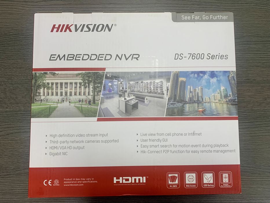 НОВ! 4K Мрежов Видеорекордер Hikvision DS-7608NI-I2