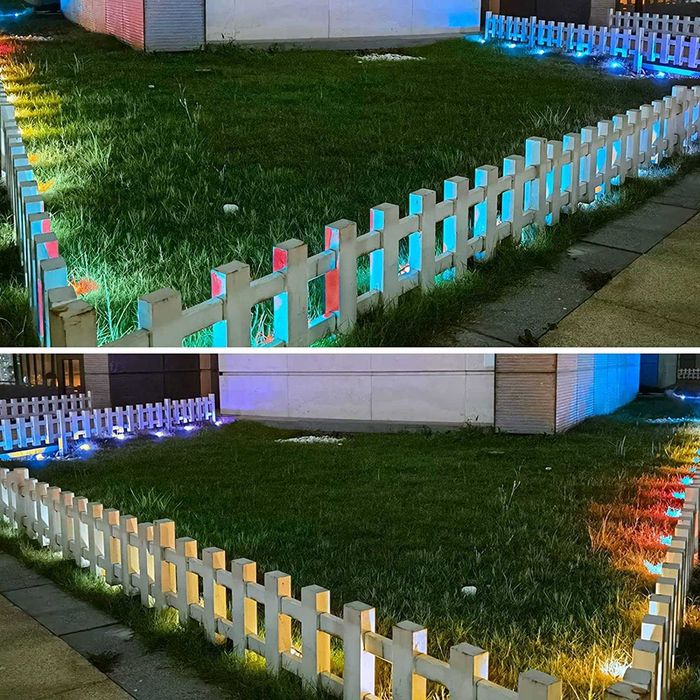 10 x WiFi Bluetooth Dreamcolor LED вградени подови лампи, многоцветен