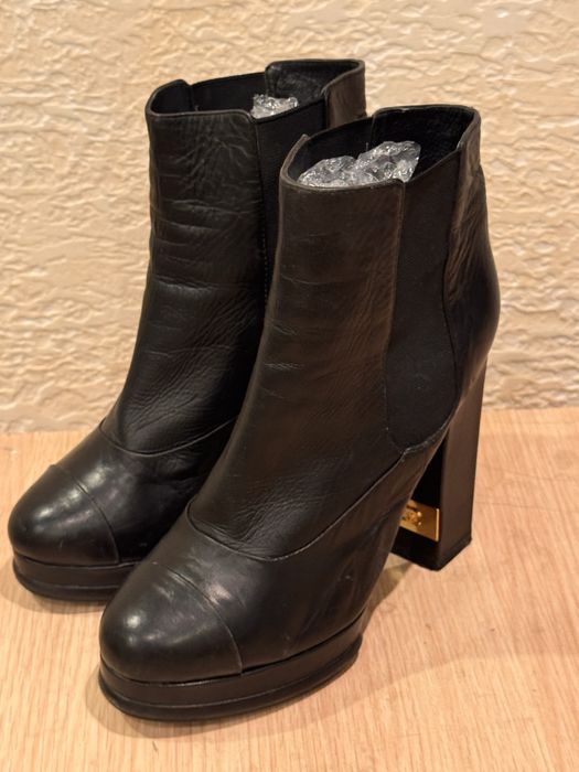 Ботильоны кожанные