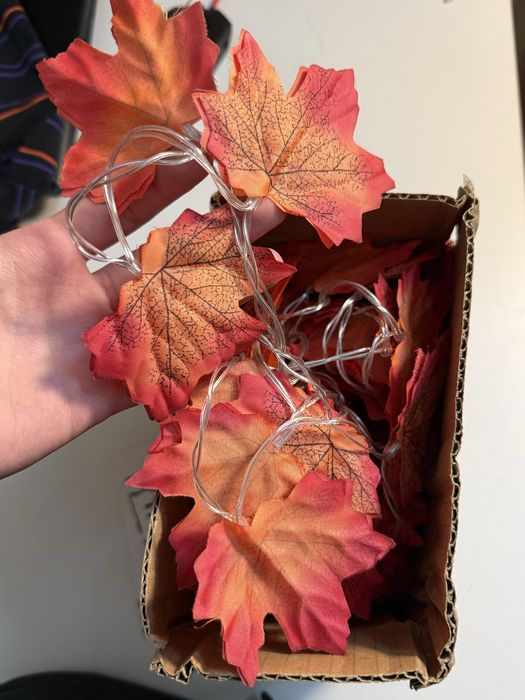 Гирлянда с листьями 3 метра