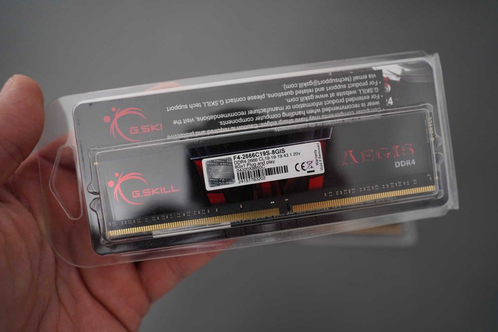 G.SKILL Aegis 8GB DDR4 2666MHz - нова рам памет