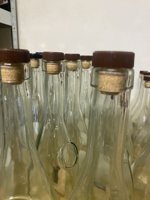 Sticle goale curate 0,75 cu dop din pluta