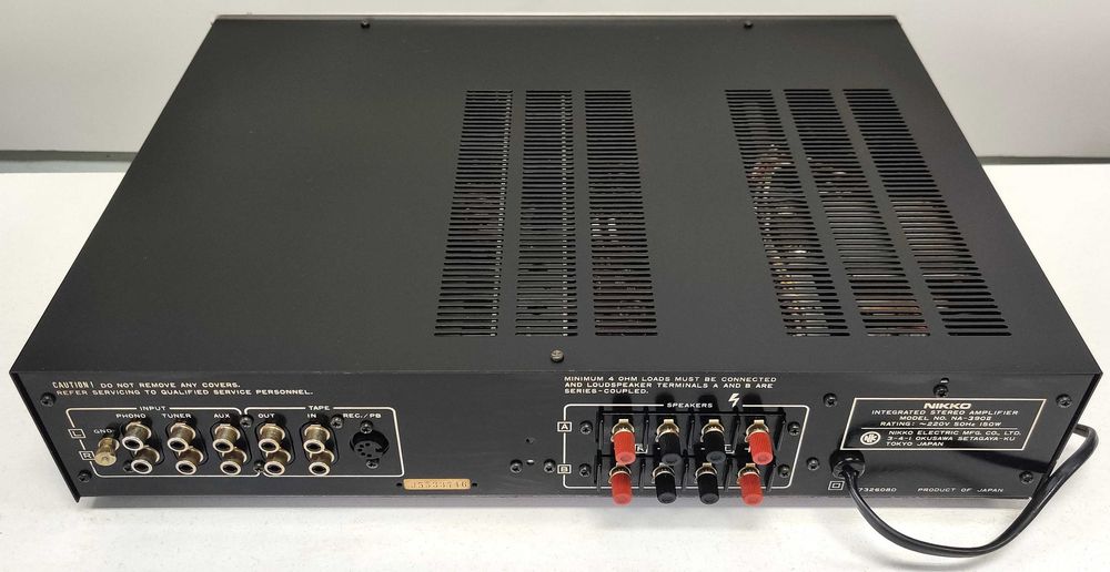 Amplificator Nikko NA 390 II – Vintage Made in Japan – Slim – Phono