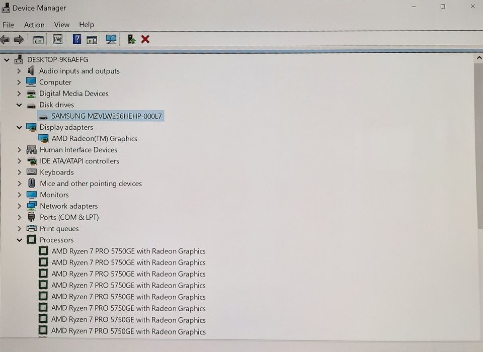 Calculator Office/Gaming AMD Ryzen 7 PRO 5750GE, 16GB RAM