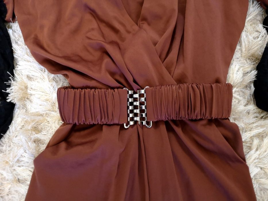 Salopeta CHANTTAL din satin, marimea S, NOUA