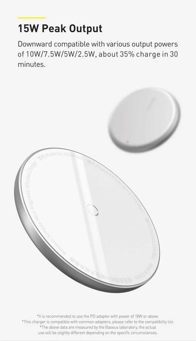 Baseus Simple Mini Magnetic Wireless Charger Magsafe For iPhone 15