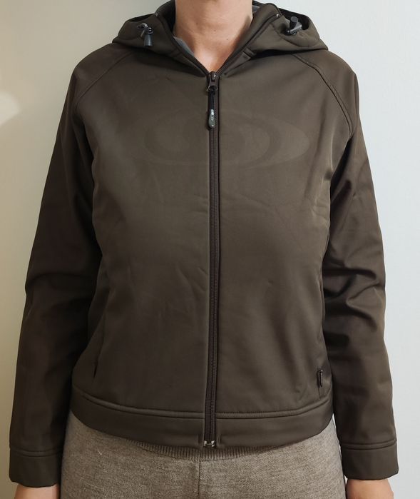 Jachetă Softshell Salomon – Protecție Vânt/Ploaie – Khaki/Olive